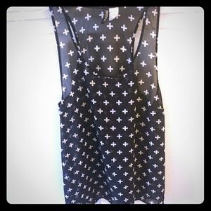 H&M Sheer Tunic Top